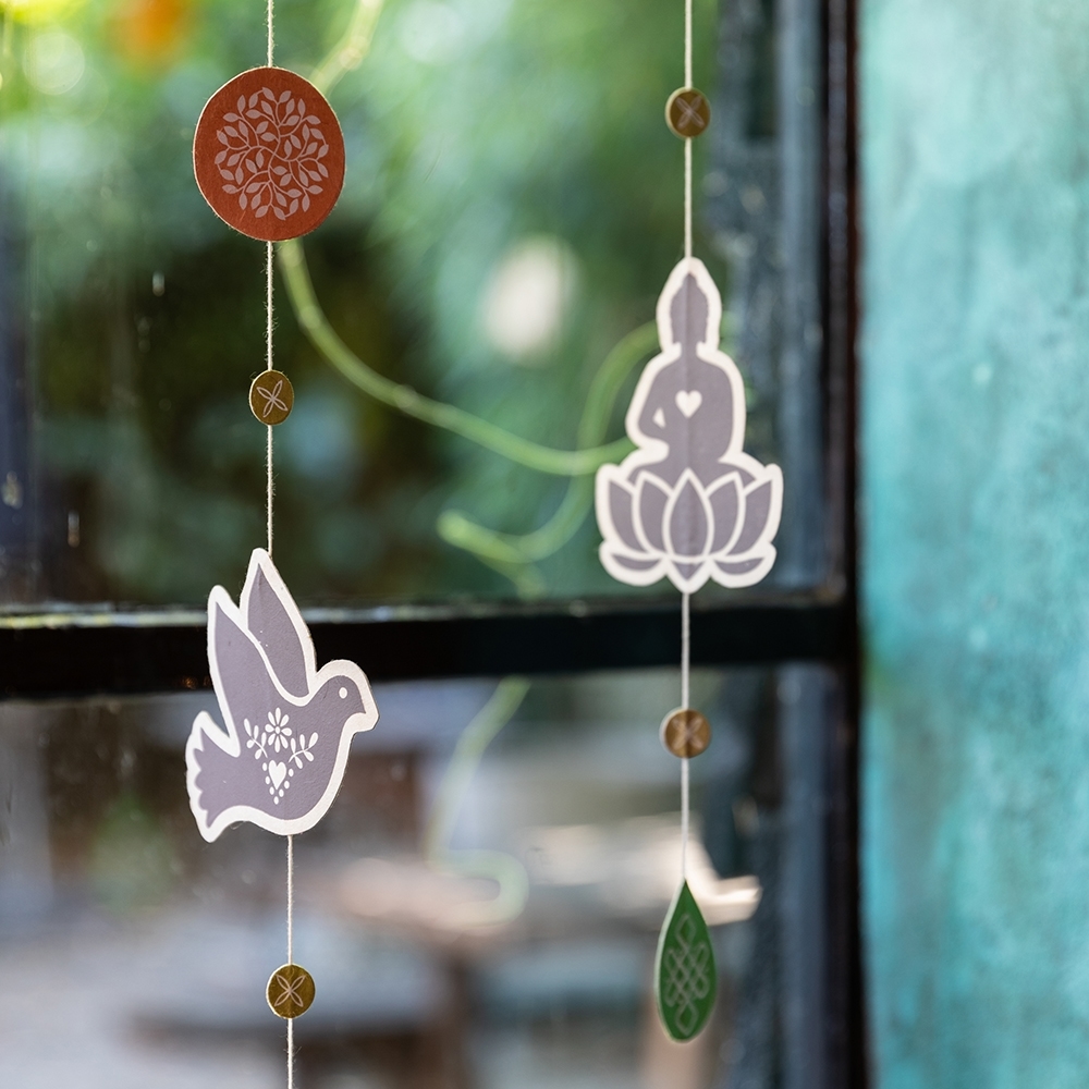Raamhanger | Gerecycled papier | 4 dessins - Afbeelding 3