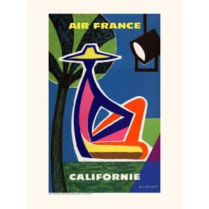 Vintage Air France poster California USA
