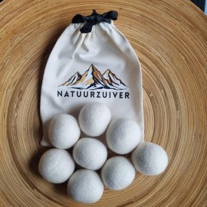 Drogerballen Met Bewaarzak | set van 8 stuks