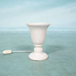 Bohemian natuurstenen tafellamp jaren 70, vintage sfeerlamp