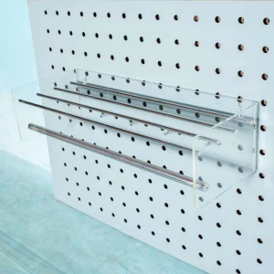 Plexiglazen buisframe kapstok jaren 70, vintage minimalist