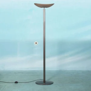 Vintage Artemide vloerlamp glas, minimalist uplight 80s