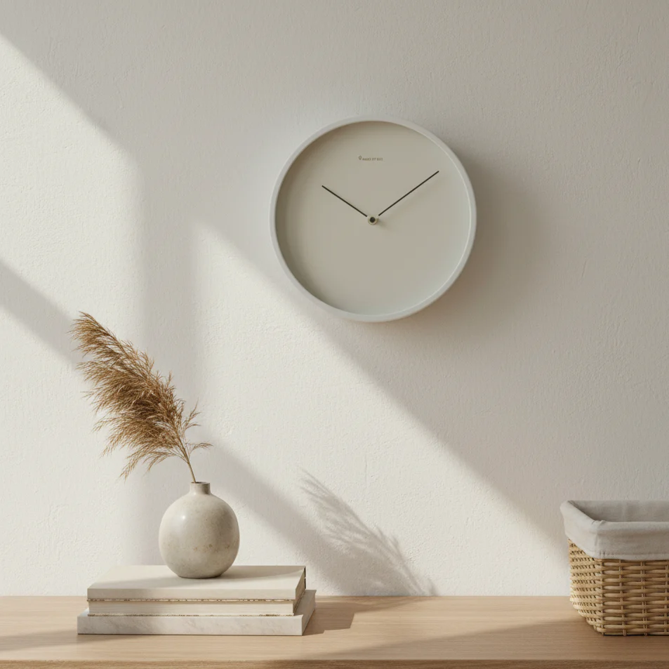 NordLign | Scandinavische Minimalistische Wanduhr | Scandinavisch ontwerp & tijdloze esthetiek voor moderne ruimtes - Afbeelding 2