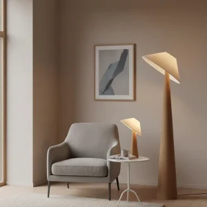 Caelistra | Japandi staande lamp als vloer- en tafellamp