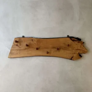 Vintage houten kapstok boomplak jaren 60