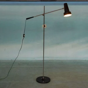 Vintage design hengellamp Hagoort 329 Midmod floor lamp