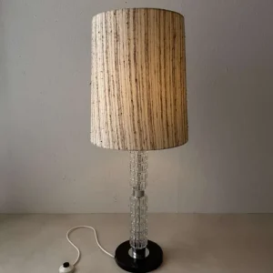 Vintage design vloerlamp Richard Essig glass chrome sixties