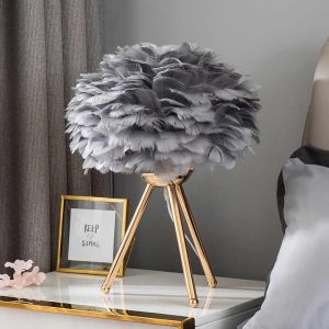 Plumora Lux | Dimmbare tafellamp met elegante veren in modern design
