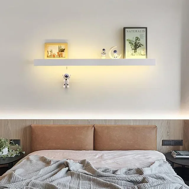 Luntheris | Moderne LED-wandlamp met geïntegreerd nachtkastje - Afbeelding 9